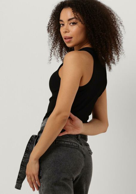 Schwarze ESMÉ STUDIOS Top BLOSSOM RACERBACK RIB TANK - large
