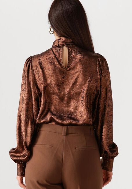 Bronzefarbene AAIKO Blusen QUINTY BOW PES 509 - large