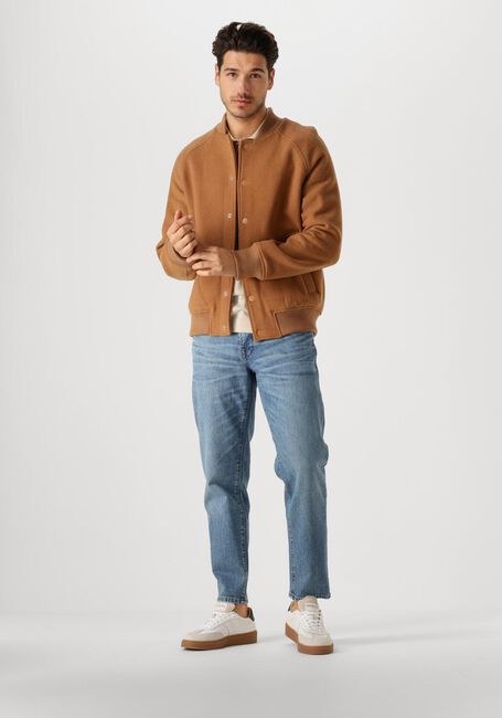 Beige SELECTED HOMME Pullover SLHTRAY LS KNIT MERINO POLO - large
