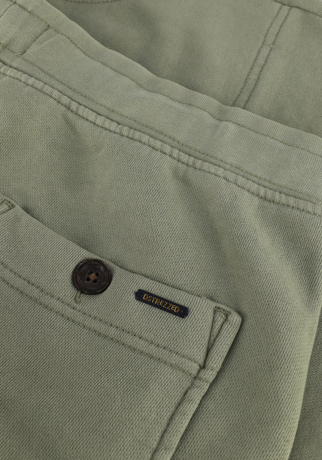 Gr&uuml;ne DSTREZZED Kurze Hose JOGGER SHORTS WASHED SWEAT - large