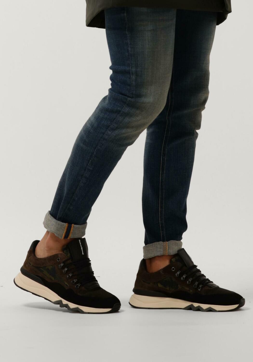 Gr&uuml;ne FLORIS VAN BOMMEL Sneaker Low SFM-10135 DE ZAGER - large