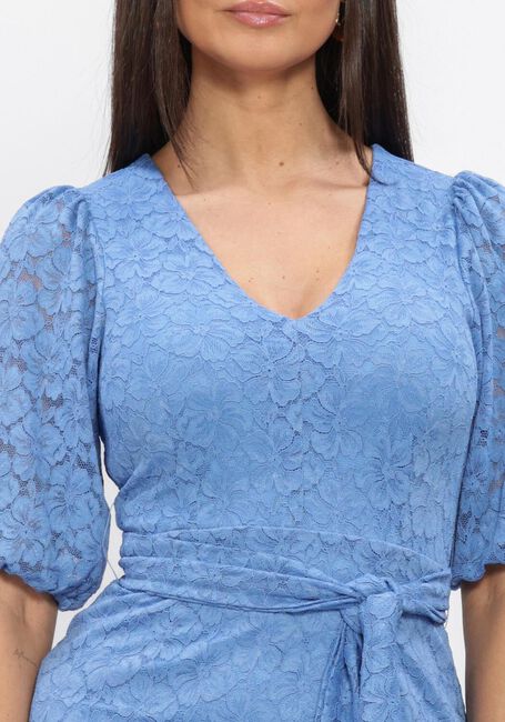 Blaue FREEBIRD Minikleid F-JER-LACE-FLOWER-26-1 - large