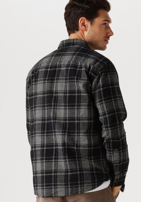 Schwarze SELECTED HOMME Casual-Oberhemd SLHREG-OWEN FLANNEL MIX SHIRT - large