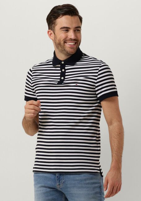 Blaue TOMMY HILFIGER Polo-Shirt 1985 SLIM POLO - large