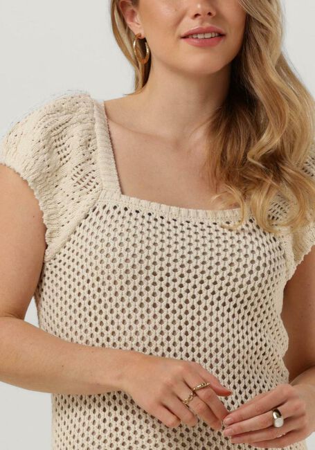 Sand OBJECT Midikleid OBJEDITA S/S KNIT DRESS A VIP 23 - large