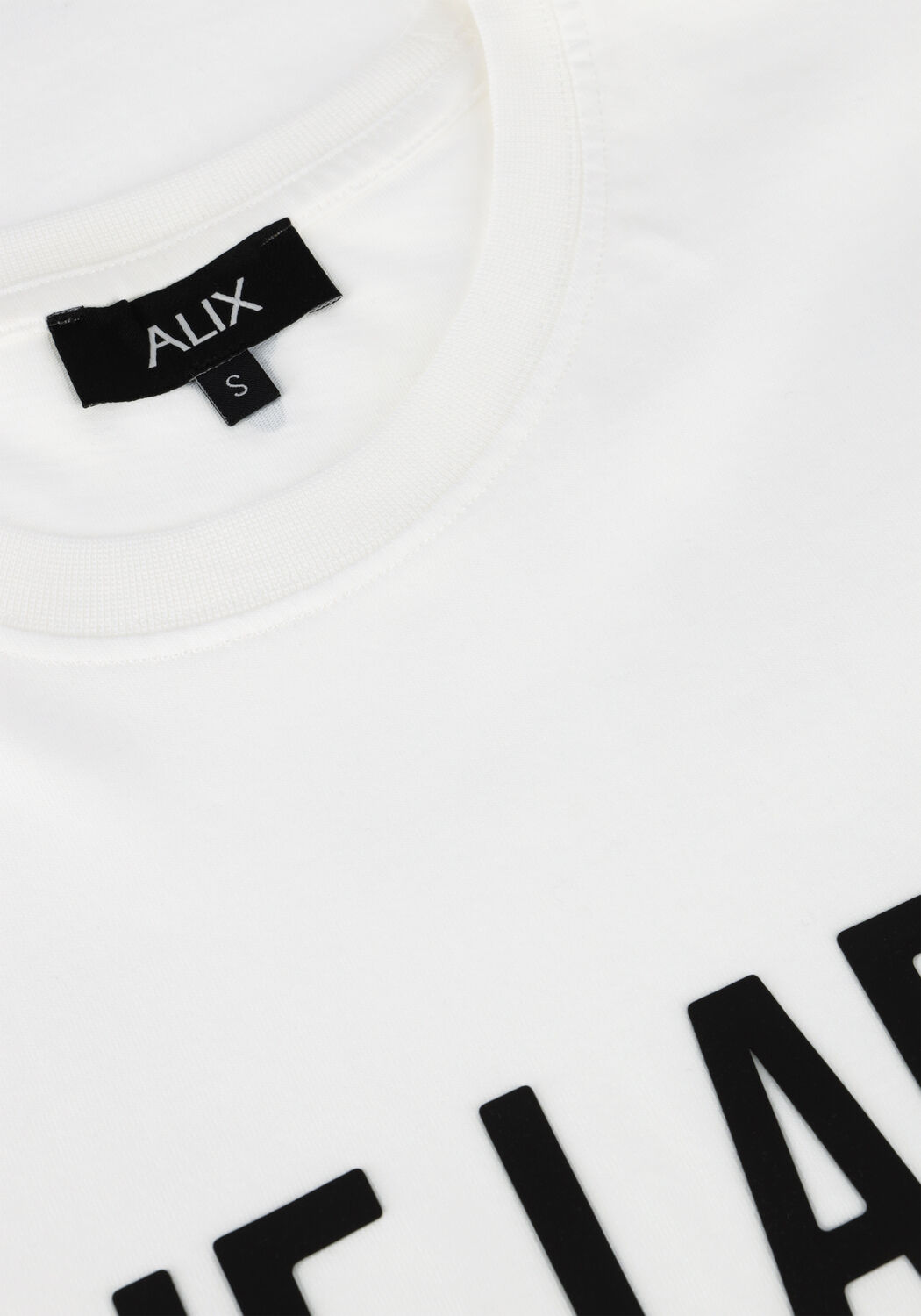 Wei&szlig;e ALIX THE LABEL T-shirt LADIES KNITTED THE LABEL TSHIRT - large