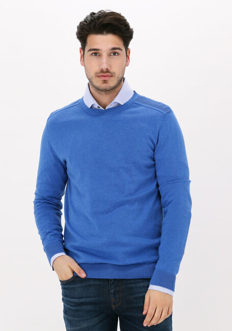 Blaue SELECTED HOMME Pullover SLHBERG CREW NECK B - large