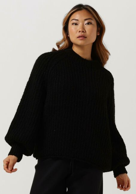 Schwarze PENN & INK Pullover PULLOVER KNITT - large