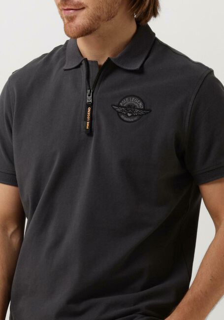 Dunkelgrau PME LEGEND Polo-Shirt SHORT SLEEVE POLO PIQUE - large
