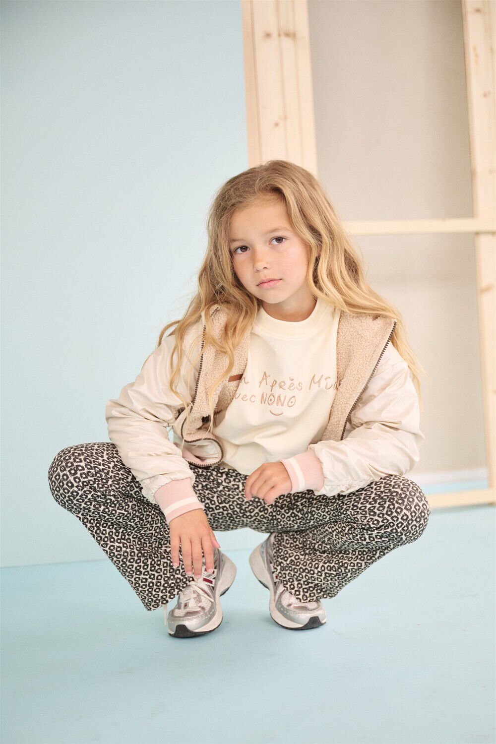 Beige NONO Schlaghose SADY IKAT FLARED PANTS - large