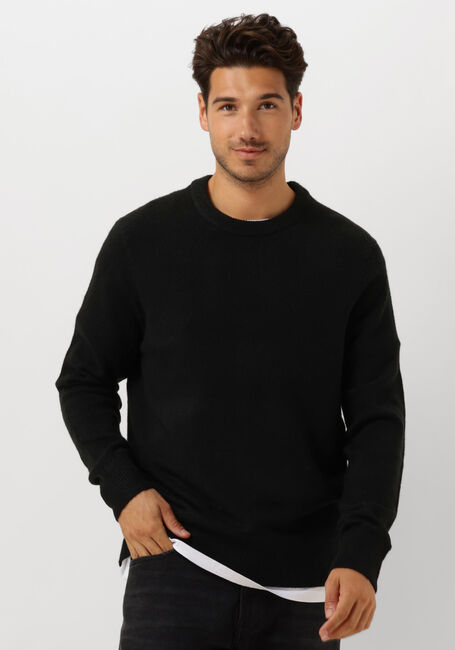 Schwarze SCOTCH & SODA Pullover SOFT KNIT REGULAR FIT SWEATER - large