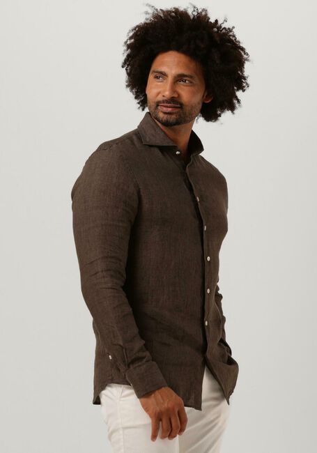 Braune PROFUOMO Casual-Oberhemd PPUH10026 - large