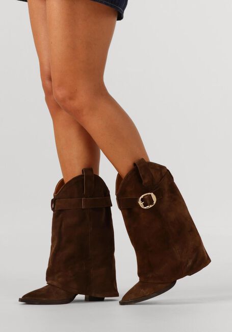 Braune TORAL Hohe Stiefel FOLK - large