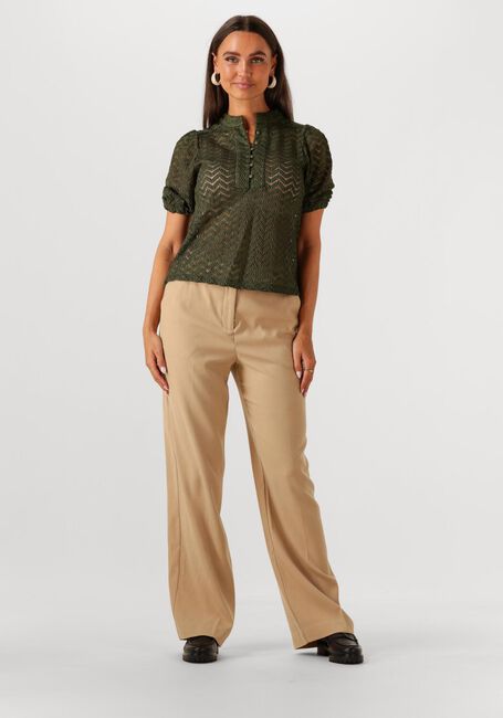 Dunkelgrün MINUS Blusen JEVA HALF SLEEVE BLOUSE - large