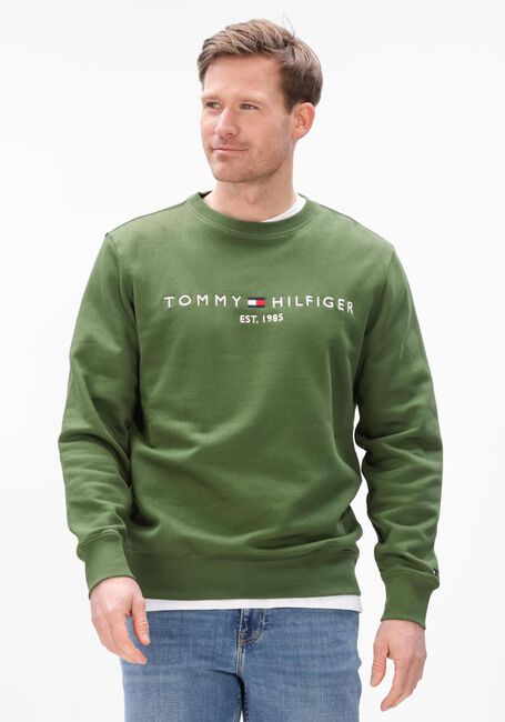 Olive TOMMY HILFIGER Sweatshirt TOMMY LOGO SWEATSHIRT - large