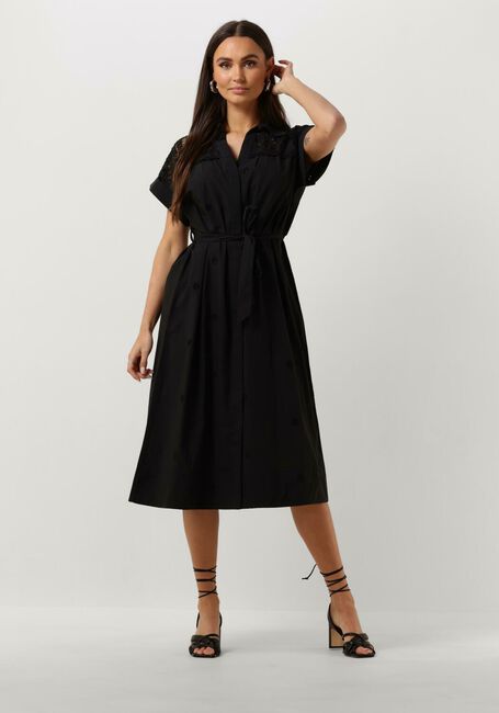 Schwarze SUNCOO Midikleid COCO - large