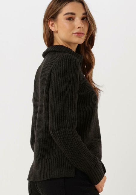 Schwarze CC HEART Pullover AVERY ZIP KNIT SWEATER - large