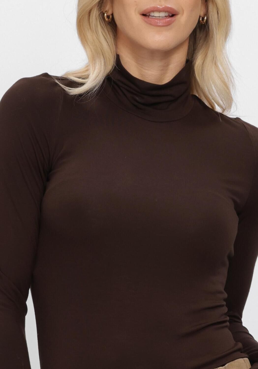 Braune WITHBLACK Pullover WBLLENA LS TURTLENECK - large