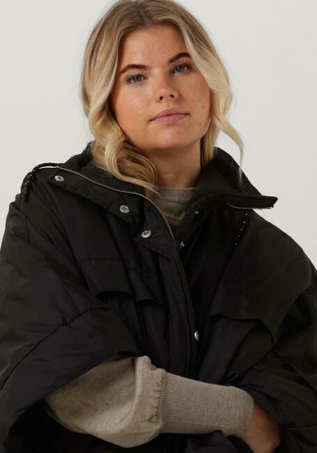 Schwarze ESM&Eacute; STUDIOS M&auml;ntel AUBREY CAPE - large