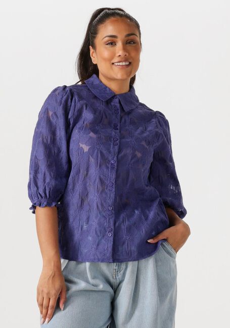 Blaue POM AMSTERDAM Blusen SAPPHIRE BLOUSE - large