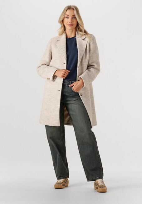 Sand SELECTED WOMEN Mäntel SLFSASJA BOUCLE LANO COAT - large