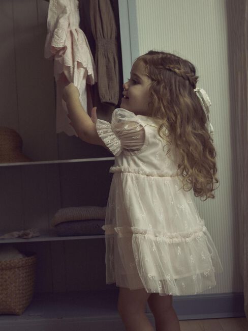 Hell-Pink LIL' ATELIER Minikleid NMFROSETTA SS LOOSE DRESS LIL - large