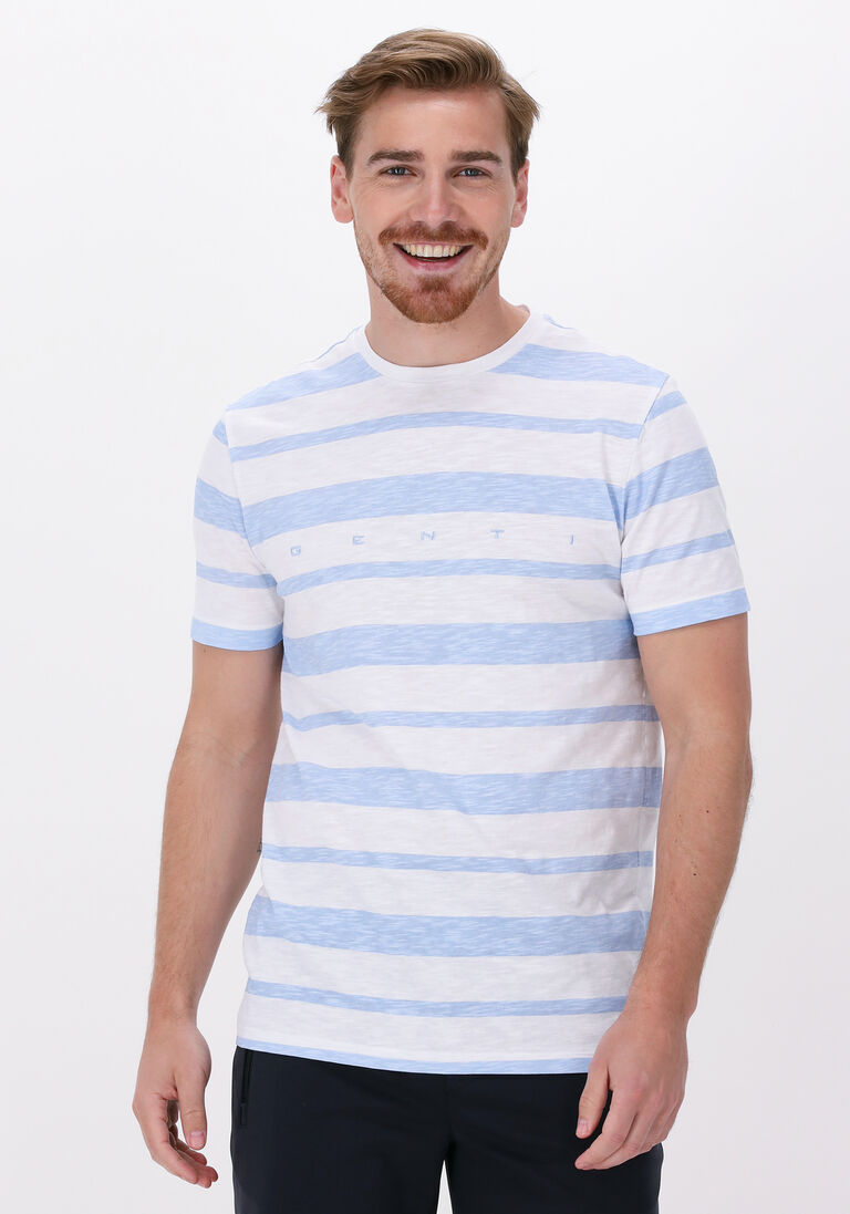 blau/weiß gestreift genti t-shirt j5029-1222