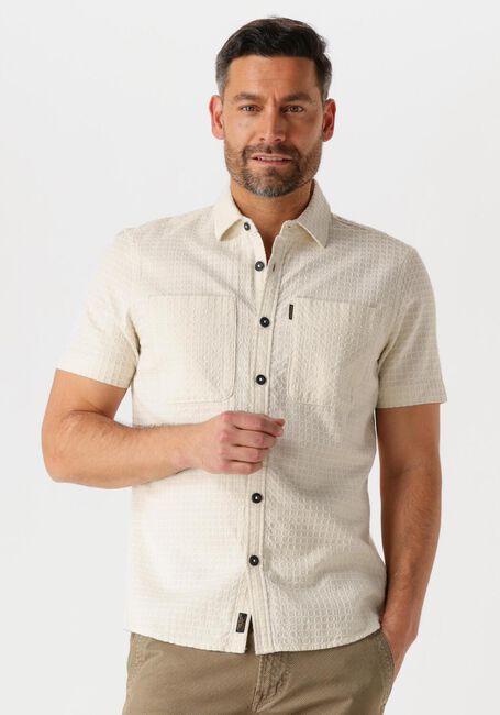 Beige PME LEGEND Casual-Oberhemd SHORT SLEEVE SHIRT STRUCTURE DOBBY - large