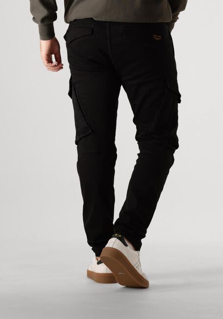 Schwarze PME LEGEND Cargohosen NORDROP CARGO WASHED BLACK DENIM - large
