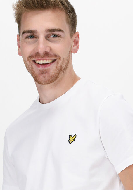 Weiße LYLE & SCOTT T-shirt PLAIN T-SHIRT - large