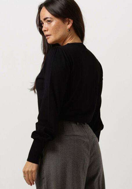 Schwarze NEO NOIR Pullover MAGDALENA SOLID KNIT BLOUSE - large