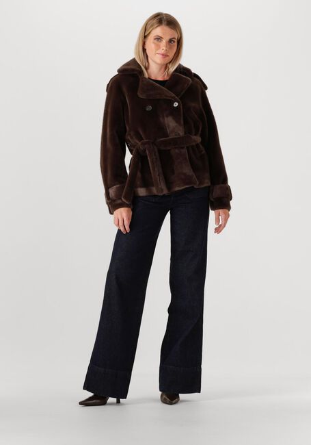 Braune IBANA Fake-Fur-Jack CRISTEL - large