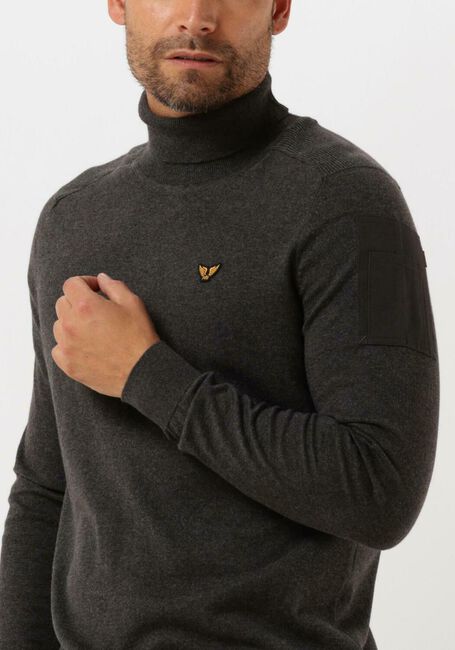 Graue PME LEGEND Rollkragenpullover TURTLENECK COTTON ELITE KNIT - large