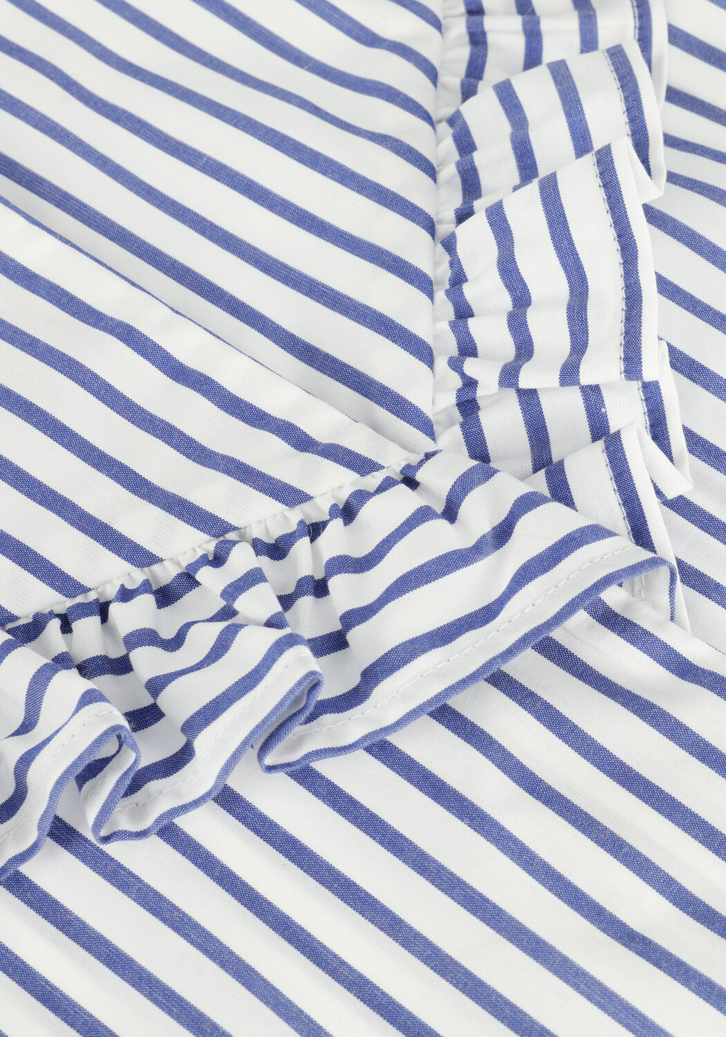 Wei&szlig;e VANILIA Blusen RUFFLE STRIPE SHIRT - large