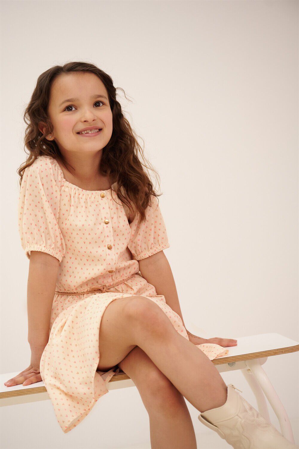 Ecru NONO Minikleid MOAS HEART DRESS - large