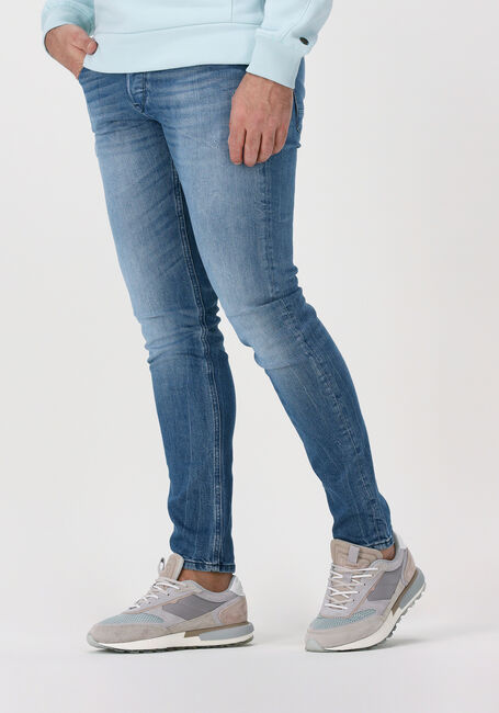 Blaue CAST IRON Slim fit jeans RISER SLIM BRIGHT BLUE WASH - large