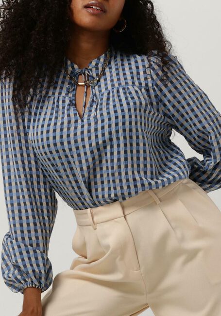 Blaue LEVETE ROOM Bluse ANEMONE 2 - large