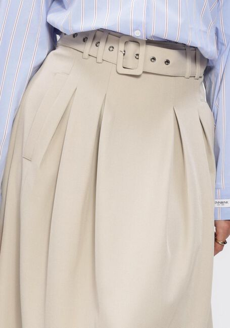 Taupe CO'COUTURE R&ouml;cke LUNACC BELT PLEAT SKIRT - large