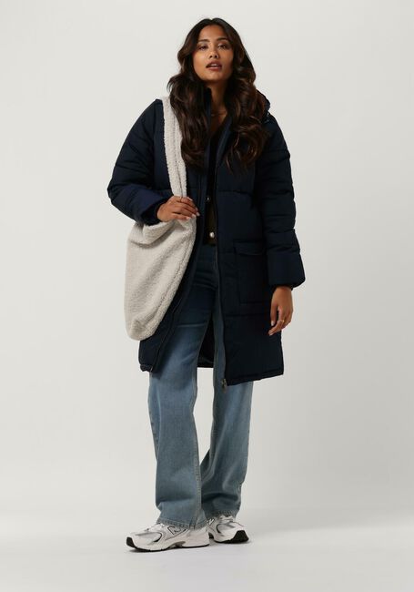 Dunkelblau OBJECT Wattierte Jack HANNA L/S LONG JACKET - large