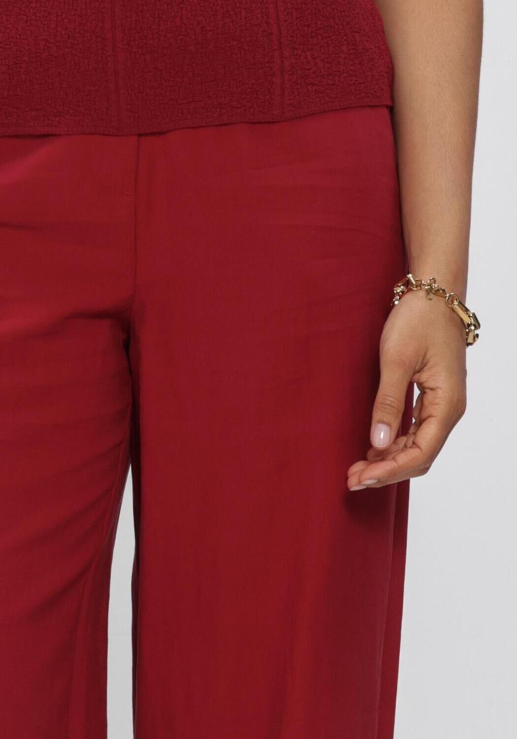 Rote MSCH COPENHAGEN Weite Hose MSCHKEELEY EDELMIRA HW PANTS - large