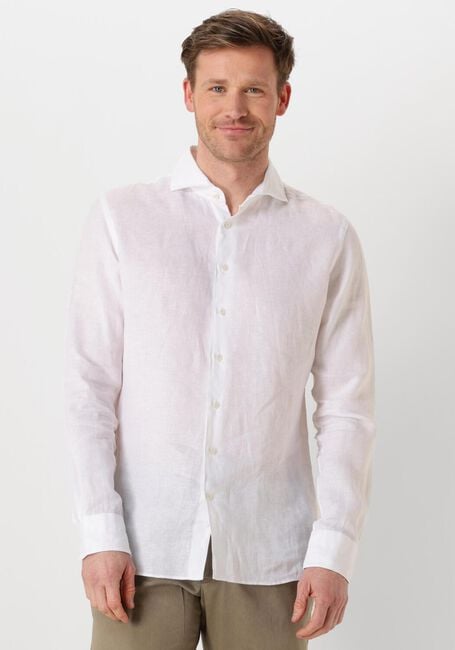 Weiße PROFUOMO Klassisches Oberhemd SHIRT X-CUTAWAY LINEN - large