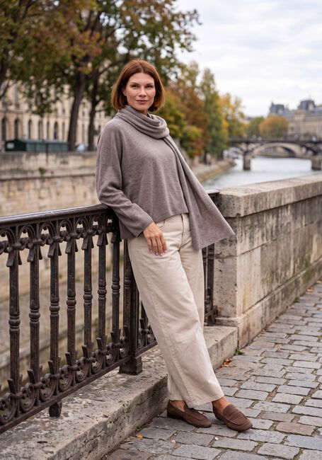 Beige CAMBIO Weite Hose ODELE - large