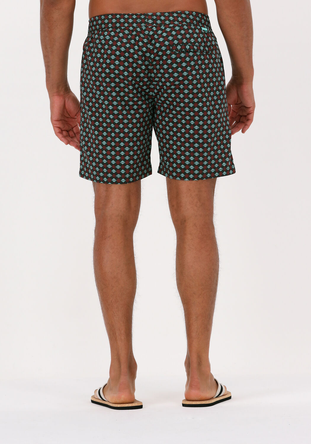 Gr&uuml;ne SCOTCH & SODA Badehosen RECYCLED NYLON MINI-PRINTED SWIMSHORT - large