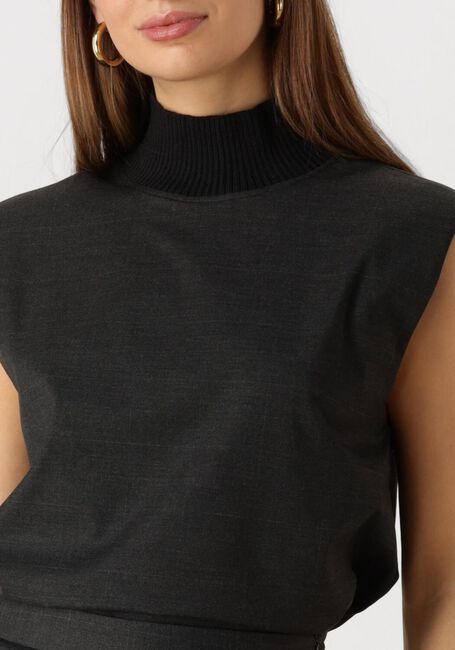 Graue CO'COUTURE Gilet KAYA RIB TURTLENECK VEST - large