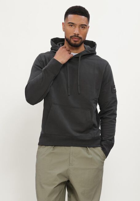 Schwarze CALVIN KLEIN Pullover LS EU 350TERRY BADGE HOODIE - large