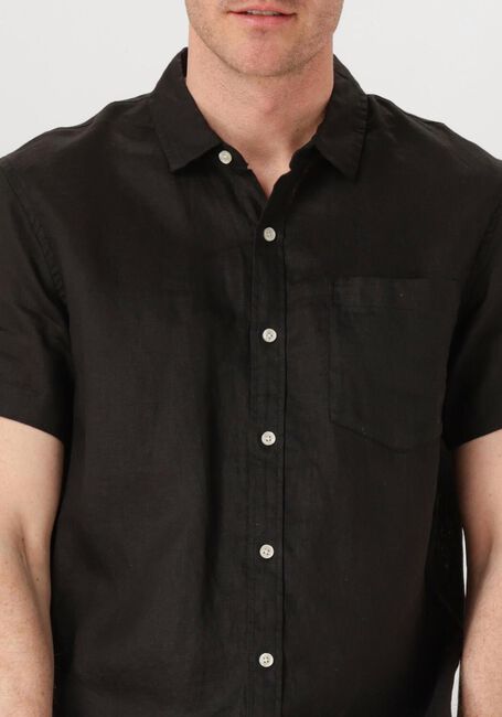 Schwarze SCOTCH & SODA Casual-Oberhemd LINEN SHIRT - large