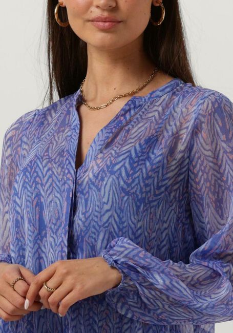 Blaue NEO NOIR Midikleid NOBIS SWIRL MIX DRESS - large