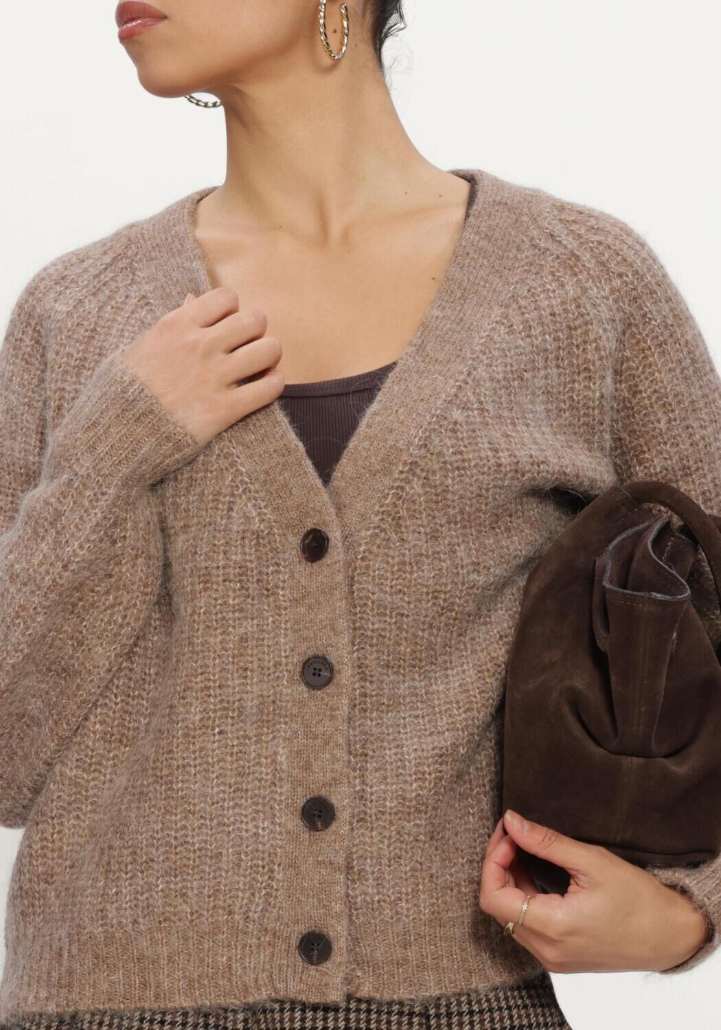 Taupe GRACE & MILA Strickjacke CARDIGAN - large