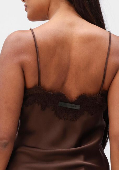 Braune HAUTE L'AMITI&Eacute; Tops & T-shirts NAOMI ASYM LINGERIE TOP - large
