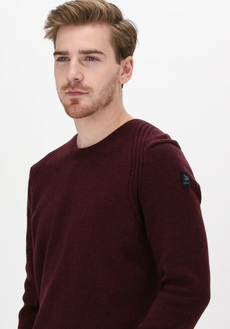Bordeaux VANGUARD Pullover R-NECK WOOL POLYAMIDE - large